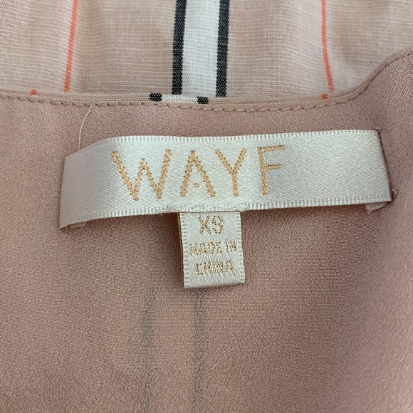 WAYF Verona Cutout Side Slit Midi Dress in Coral Stripe - Picture 13 of 14